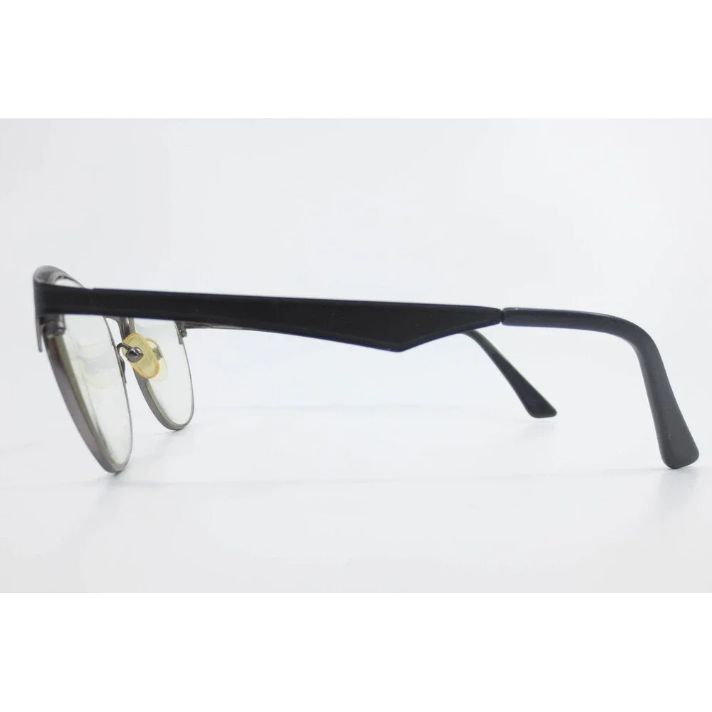 Capri DC168 Eyeglasses Matte Black Round Browline Frames 50-20-140 Eyewear